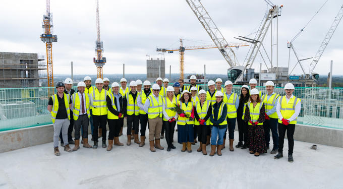 Capital Interchange Topping Out Group Shot