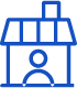 Blue house icon
